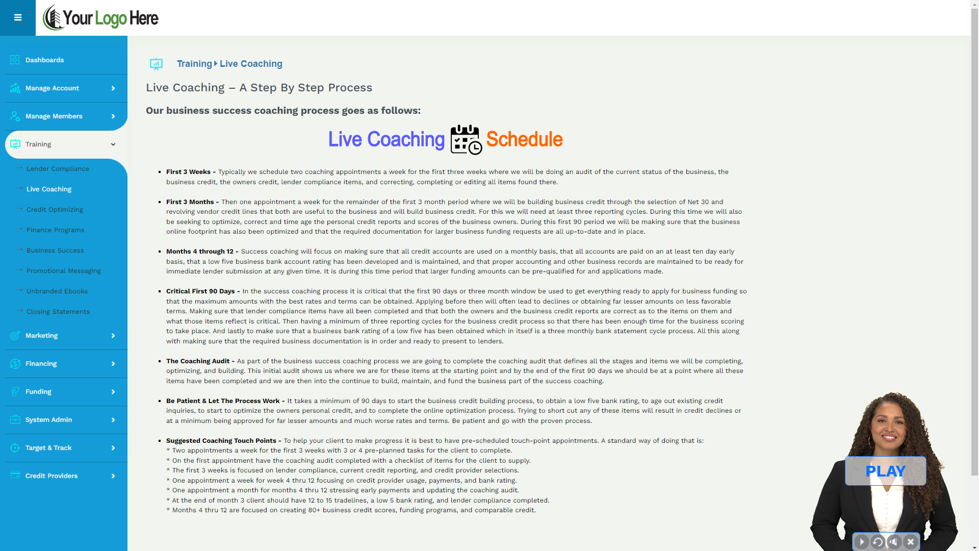 Comprehensive System Training