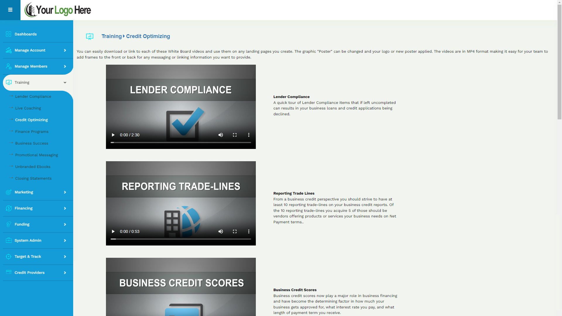 Promotional Videos And Materials